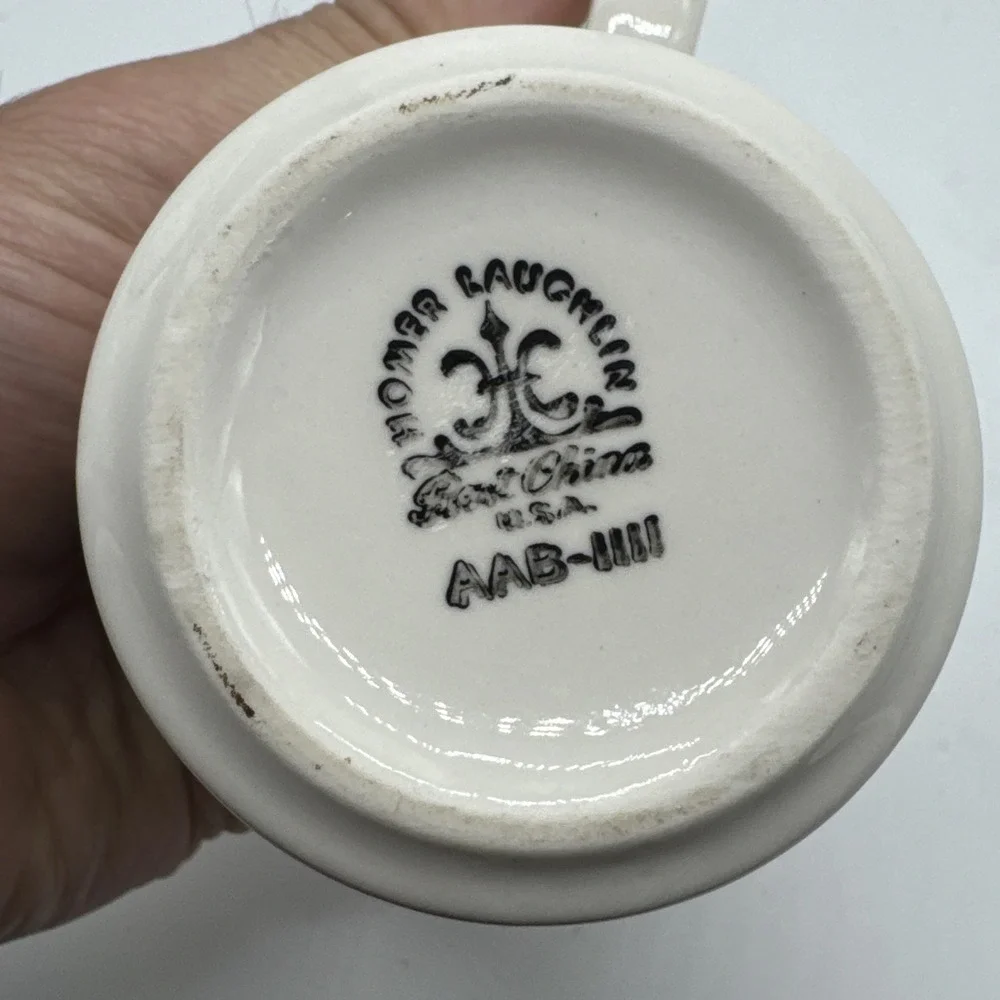 Fiesta 50th Anniversary Commemorative Mug Dancing Lady Gray